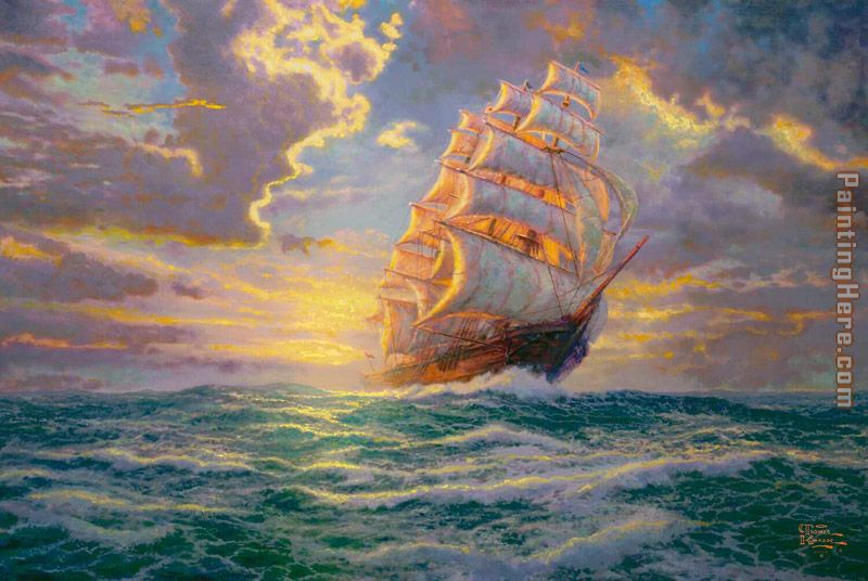 Thomas Kinkade Courageous Voyage
